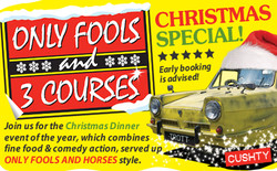 Only Fools 3 Courses Xmas Special Dinner Britannia Leeds Airport Hotel 7/12