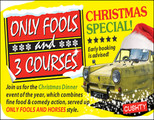 Only Fools and 3 Courses Xmas Special Dinner Event Brighton