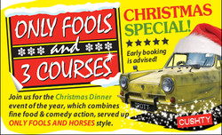 Only Fools and 3 Courses Xmas Special Dinner Event Tunbridge