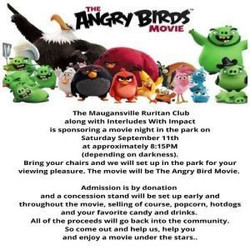 Outdoor Movie Fundraiser The Angry Birds Movie