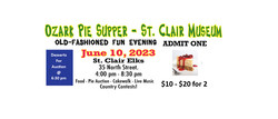 Ozark Pie Supper June 10, 2023