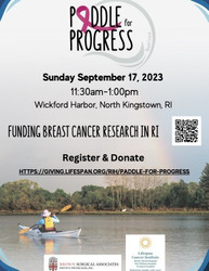 Paddle for Progress - for breast cancer research in Ri!