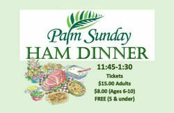 Palm Sunday Ham Dinner