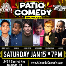 Patio Comedy Showcase at the Alameda Comedy Club - Sat, Jan 15th at 7pm