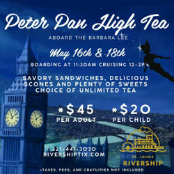 Peter Pan Themed High Tea Aboard the Barbara Lee