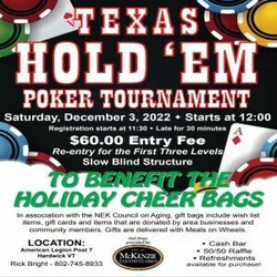 Poker Tournament Holiday Fundraiser