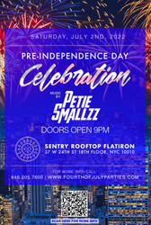 Pre-independence Day Party at Sentry Penthouse and Lounge