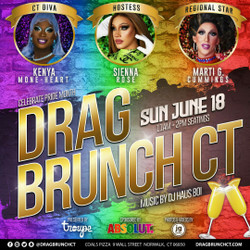Pride Drag Brunch Ct in June! drag queens + mimosas + fun! (tix! Sun June 18, 2023)