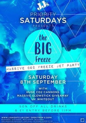 Priority Saturday | The Big Freeze Massive Co2 Freeze Jet Party