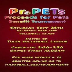 Proceeds for Pets Benefit Volleyball Tournament