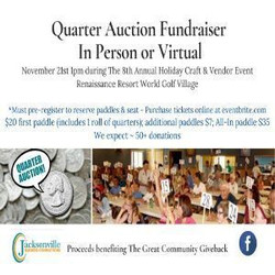 Quarter Auction Fundraiser (In-Person or Virtual Option)