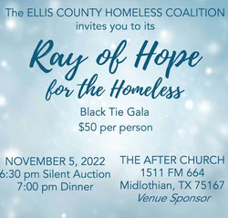 Ray of Hope for the Homeless Black Tie Gala