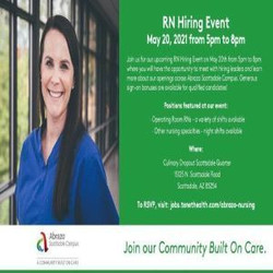 Rn Hiring Event @ Culinary Dropout Scottsdale Quarter on 5/20 | Abrazo Scottsdale Campus