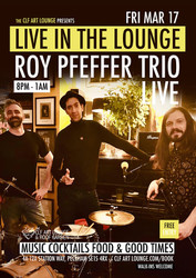 Roy Pfeffer Trio Live In The Lounge, Free Entry