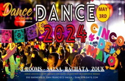 Salsa Dancing, Bachata Dancing, Zouk, Dance Lessons for All, Cinco de Mayo