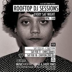 Saturday Night Rooftop Dj Session with C Watson, Free Entry