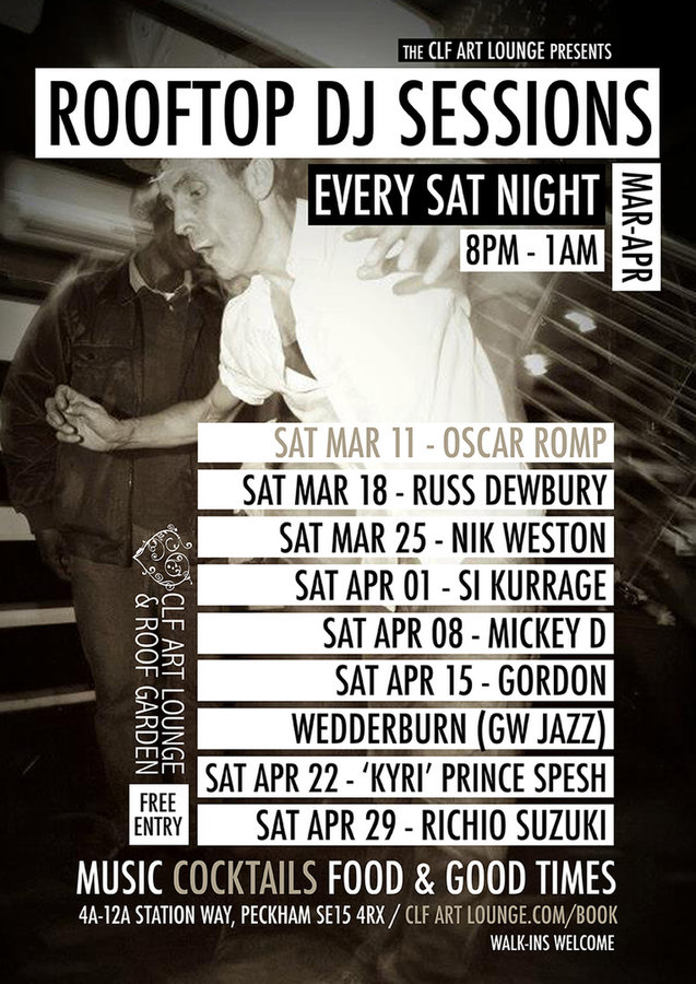 Saturday Night Rooftop Dj Session with Oscar Romp, Free Entry, Saturday ...