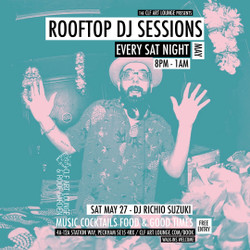 Saturday Night Rooftop Dj Sessions with Richio Suzuki, Free Entry