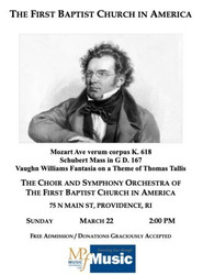 Schubert Mass in G / Vaughan Williams Fantasia on a Theme of Thomas Tallis