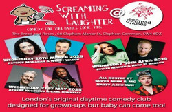 Screaming with Laughter Comedy Club @ Bread and Roses Clapham Daytime Comedy for Parents and Babies