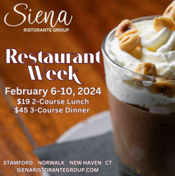 Siena Ristorante Group Restaurant Week, New Haven