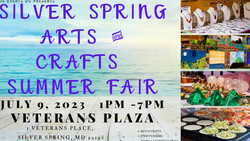 Silver Spring Arts and Crafts Summer Fair July 9th 2023 @ Veterans Plaza