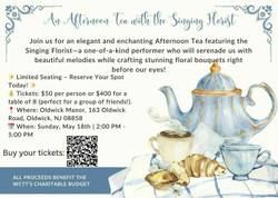 Sip, Savor and Sing: An Afternoon Tea with The Singing Florist