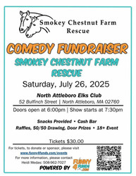 Smokey Chestnut Farm Rescue Comedy Night Fundraiser