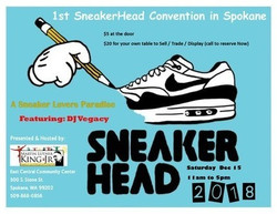 Spokane's 1st Sneaker Head Convention Fund Raiser 12.15.18 Mlk Jr. Center