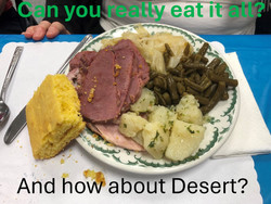 St Paddy's Day Dinner - Lots of Corned Beef, Ham and Cabbage!