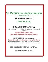 St. Patrick's Catholic Church Spring Fundraiser
