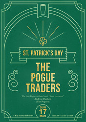 St Patrick's Day with The Pogue Traders Live at Half Moon Putney Sun 17 Mar