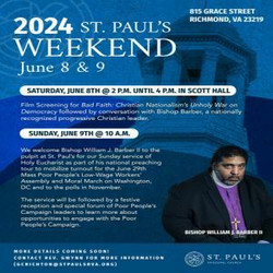St. Paul's Episcopal Church Welcomes Bishop William Barber