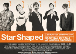 Star Shaped Club - A Britpop & 90's Indie Night - Komedia Brighton - Oct 22nd 2022
