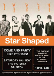 Star Shaped Club - A Britpop and 90's Indie Night - The Victoria, Dalston, London - Nov 19th 2022
