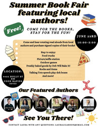 Summer Author book fair and read aloud
