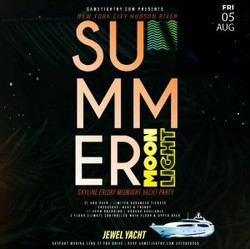 Summer Moonlight Jewel Yacht Nyc Midnight Yacht Friday Party 2022