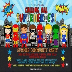Summer Super Heroes Themed Community Party Fancy Dress!