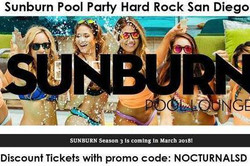 Sunburn Pool Hard Rock Saturdays Discount Promo Code
