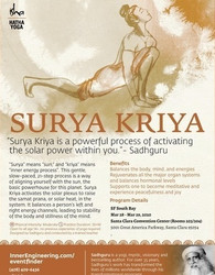 Surya Kriya in Santa Clara Ca (Isha Hatha Yoga)