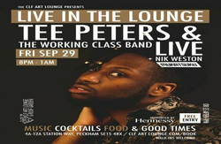 Tee Peters and The Working Class Band Live In The Lounge + Dj Nik Weston