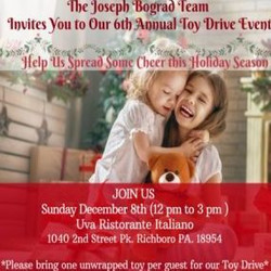 The BogradExperience 6th Annual Toy Drive