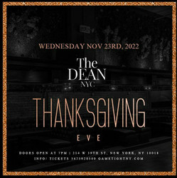 The Dean Nyc Times Square Thanksgiving Eve party 2022