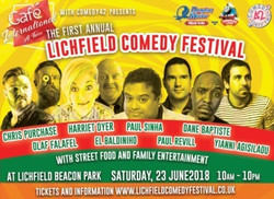The Lichfield Comedy Festival, 23 june 2018 at Beacon Park in Lichfield