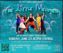 The Little Mermen: The Disney Tribute Band at the La Porte Civic Auditorium