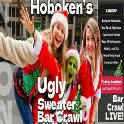 The Official Ugly Sweater Bar Crawl Hoboken by Bar Crawl Live 2024