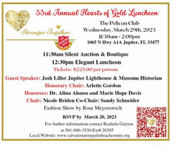 The Salvation Army Women's Auxiliary Hearts of Gold Luncheon