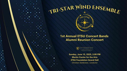Tri-star Wind Ensemble Concert, June 15, 2pm, Martin Ctr for the Arts - Grand Hall