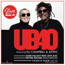 Ub40 Featuring Ali Campbell and Astro at Centre Square, Middlesbrough