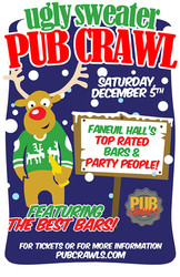 Ugly Sweater Pub Crawl Boston Faneuil Hall - December 2020